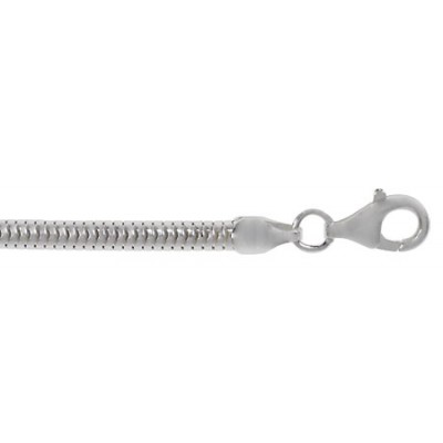 5.1mm Snake Chain - 7" - 24" Length, Sterling Silver